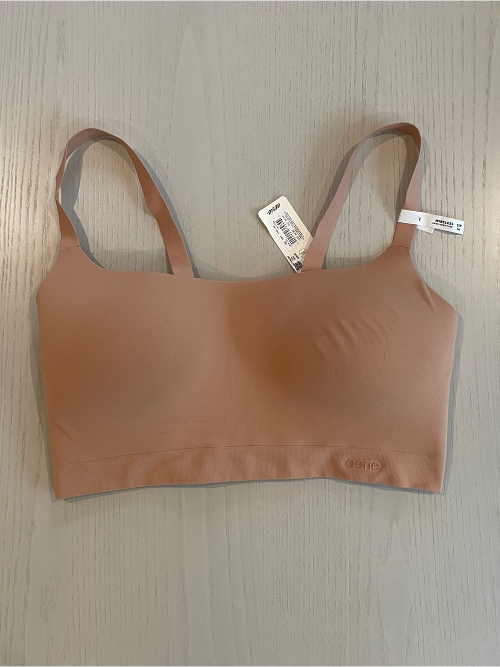Aerie SMOOTHEZ Seamless Bra-ish Wireless Bralette Nude - Small
